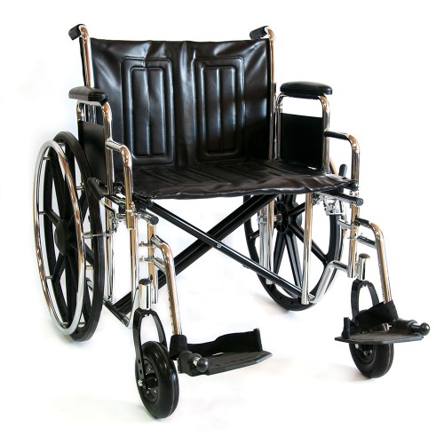 Кресло-коляска инвалидная механическая 711 AE-51 (56, 61) (кож. зам.)